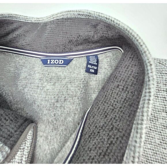 Izod Mens Gray Zip-Up Vest With Chest Pocket In XLG - Picture 4 of 4